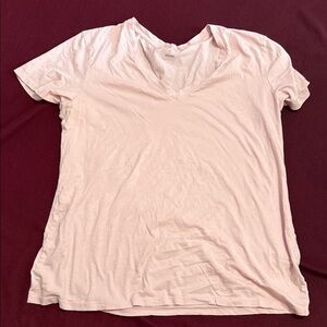 Women's Pink V-Neck T-Shirt
